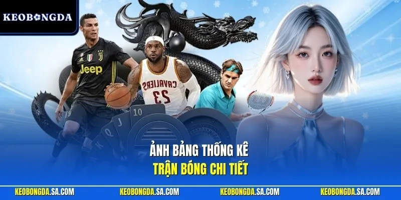 ảnh bảng thống kê trận bóng chi tiết