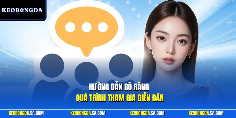 Hướng dẫn rõ ràng quá trình tham gia diễn đàn