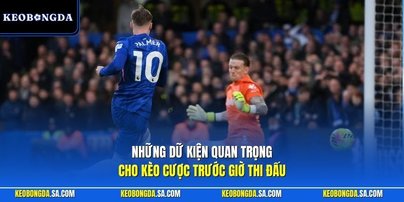 Những dữ kiện quan trọng cho kèo cược trước giờ thi đấu